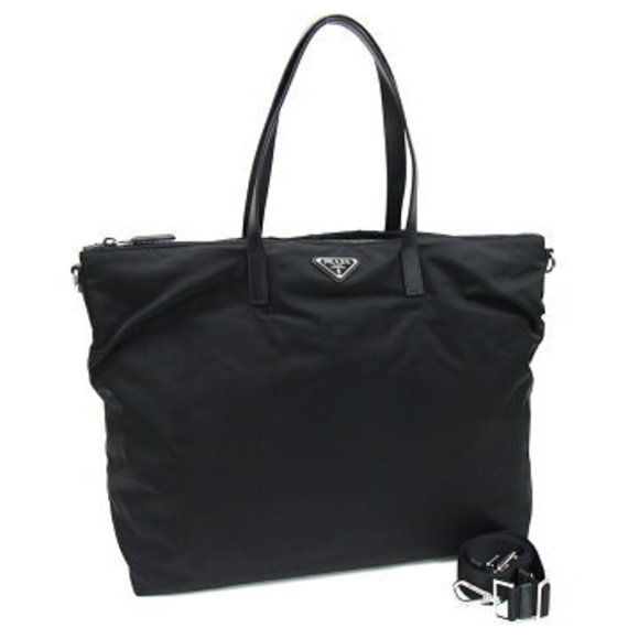 Prada Tote Bag Black Crossbody - Picture 1 of 8